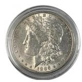 1886 US Morgan Silver Dollar, 90% Silver