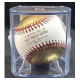 2022 World Series Astros Phillies Gold Baseball