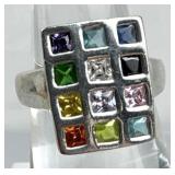925 Silver 12 Tribes of Israel Hoshen Ring