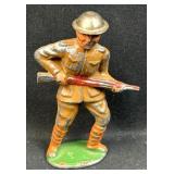c.1930s Lead Toy Soldier, Tin Top