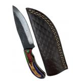 Handmade Steel Fixed Blade Knife w/ Sheath