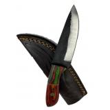 Handmade Steel Fixed Blade Knife w/ Sheath
