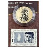 2015 JFK Reverse Proof Presidential Dollar & Stamp