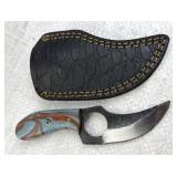 Handmade Steel Fixed Blade Knife w/ Sheath