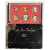 1982 US Proof Coin Set in Original Govt Pkg