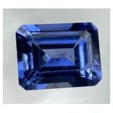 3.45 Carat Royal Blue Sapphire Emerald Cut