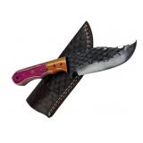 Handmade Steel Fixed Blade Knife w/ Sheath