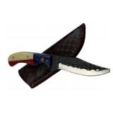 Handmade Steel Fixed Blade Knife w/ Sheath