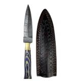 Damascus Steel Fixed Blade Knife w/ Sheath