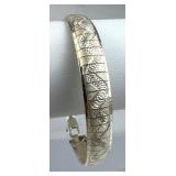 925 Silver Vintage Patterned Omega Chain Flexible