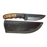 Handmade Steel Fixed Blade Knife w/ Sheath