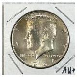 1964 Silver JFK Kennedy Half Dollar 50c 90% AU+