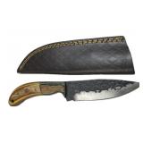 Handmade Steel Fixed Blade Knife w/ Sheath