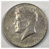 1964 Silver JFK Kennedy Half Dollar 50c Coin 90%