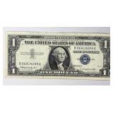 1957-D $1 Silver Certificate, US Blue Seal Note