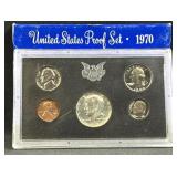 1970 US Proof Coin Set, 40% Silver Kennedy Half