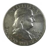1963-D Silver Franklin Half Dollar 50c Coin 90%