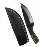 Handmade Steel Fixed Blade Knife w/ Sheath