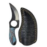 Handmade Steel Fixed Blade Knife w/ Sheath