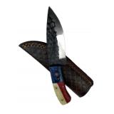 Handmade Steel Fixed Blade Knife w/ Sheath