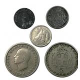 (5) 1930-69 World Coin Mix, Germany Greece+