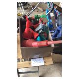 Funnels, windex, cleaner