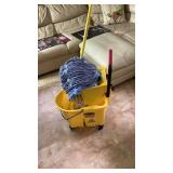 Mop bucket with mop heads
