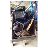 Kobalt 80V charger, carpenter belt, bag misc