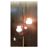 Double lamp, floor lamp, 73 inches tall
