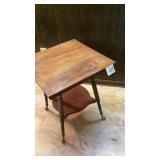 Vintage Parlor table with claw feet, 23 x 23 x