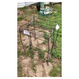 2 metal racks