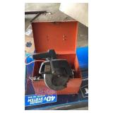Black and decker circular saw with metal case,
