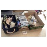 CDs. Various artists, vacuum, Coca Cola bottle,
