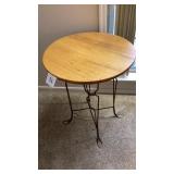 Oh vintage round vanity table 24 x 29" tall