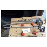 3 24 inch wood clamps