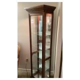 A curio cabinet, 22 x 13, 71/2 inches tall