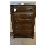 34" x 18":x 48" 5 drawer dresser