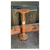 Fern/plant stand with candle 35" tall