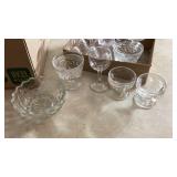 Anchor hocking pedestal sherbet dishes, federal