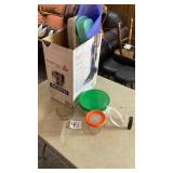 Plasticware , ziploc glass bowls , misc