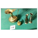 Small vintage brass EWER 8 inch tall