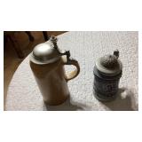 Traditional German style mug made of stoneware or