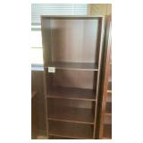 Five shelf bookcase, 24 1/2 x 12" x 71" tall