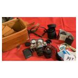 Vintage Canon AE-1 35mm Camera & Accessories: