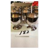 12 Vintage Sheridan Silver-plate Cups.