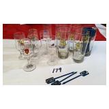 Five Lowenbrau Beer Glass 0.5l. Other glass