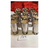 12 Vintage Sheridan Alpacca Silver plate Goblets