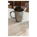 Strainer, glass pitcher, metal pitchers, glass
