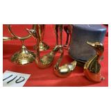 Brass items - Vase 12in tall, Giraffe, French