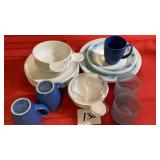 Corelle "Ocean Dance" 4 Salad Plates, 4 Dinner